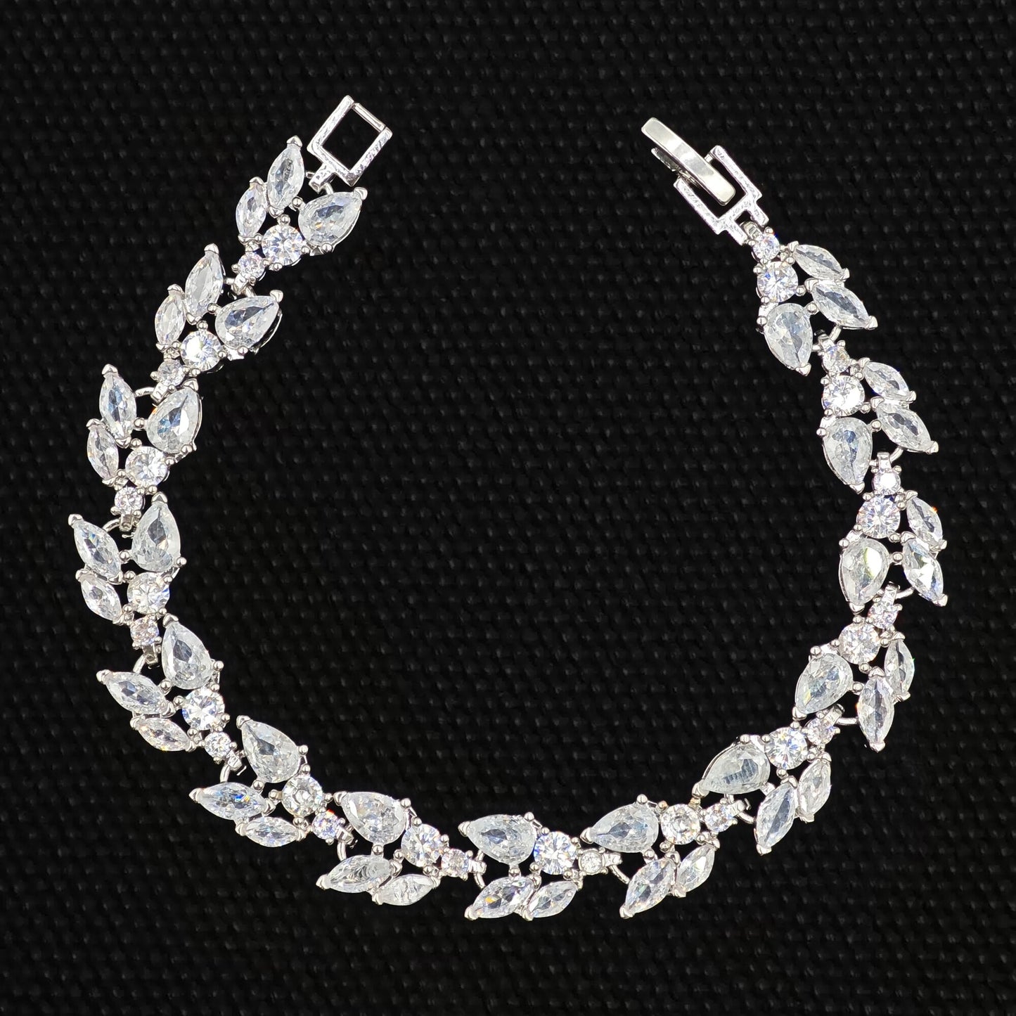 Crystal Leaf Bracelet