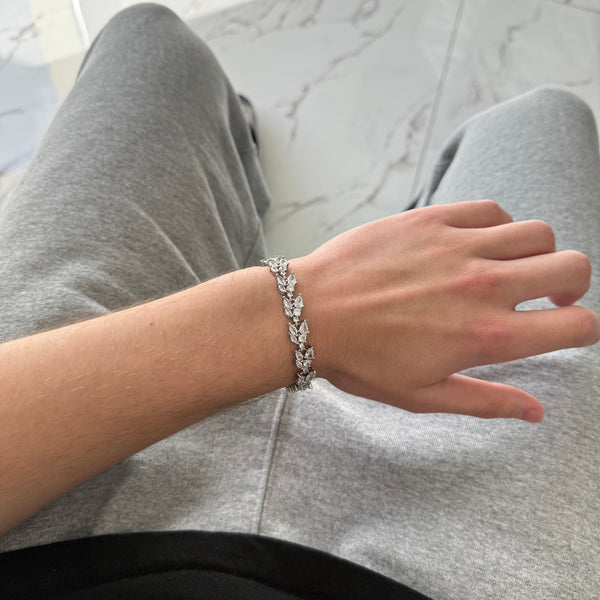 Crystal Leaf Bracelet